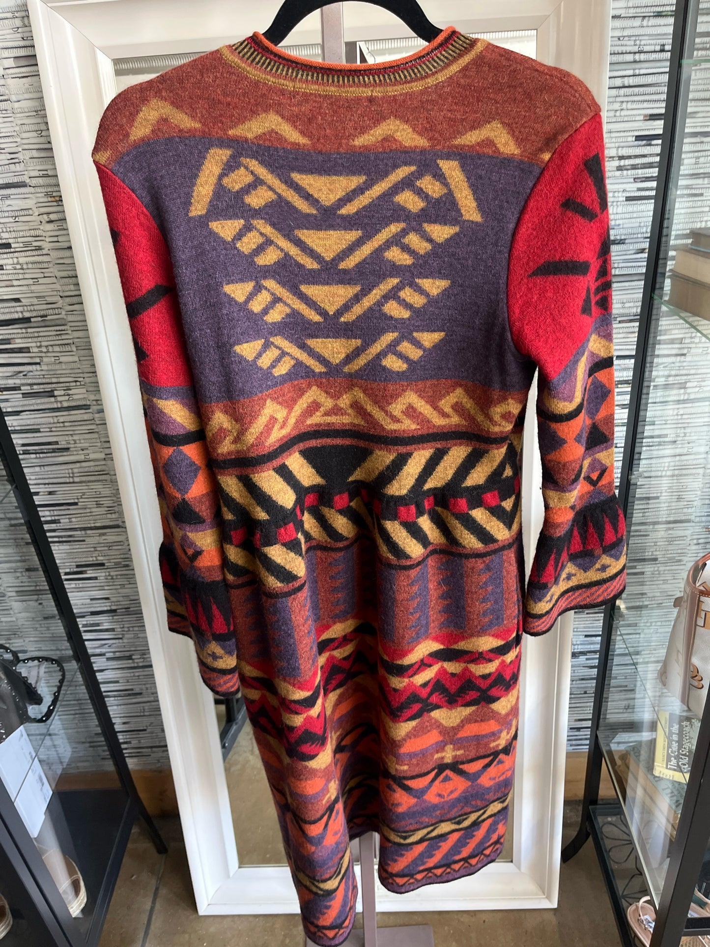 Peruvian Connection Size S multi Geometric Dress
