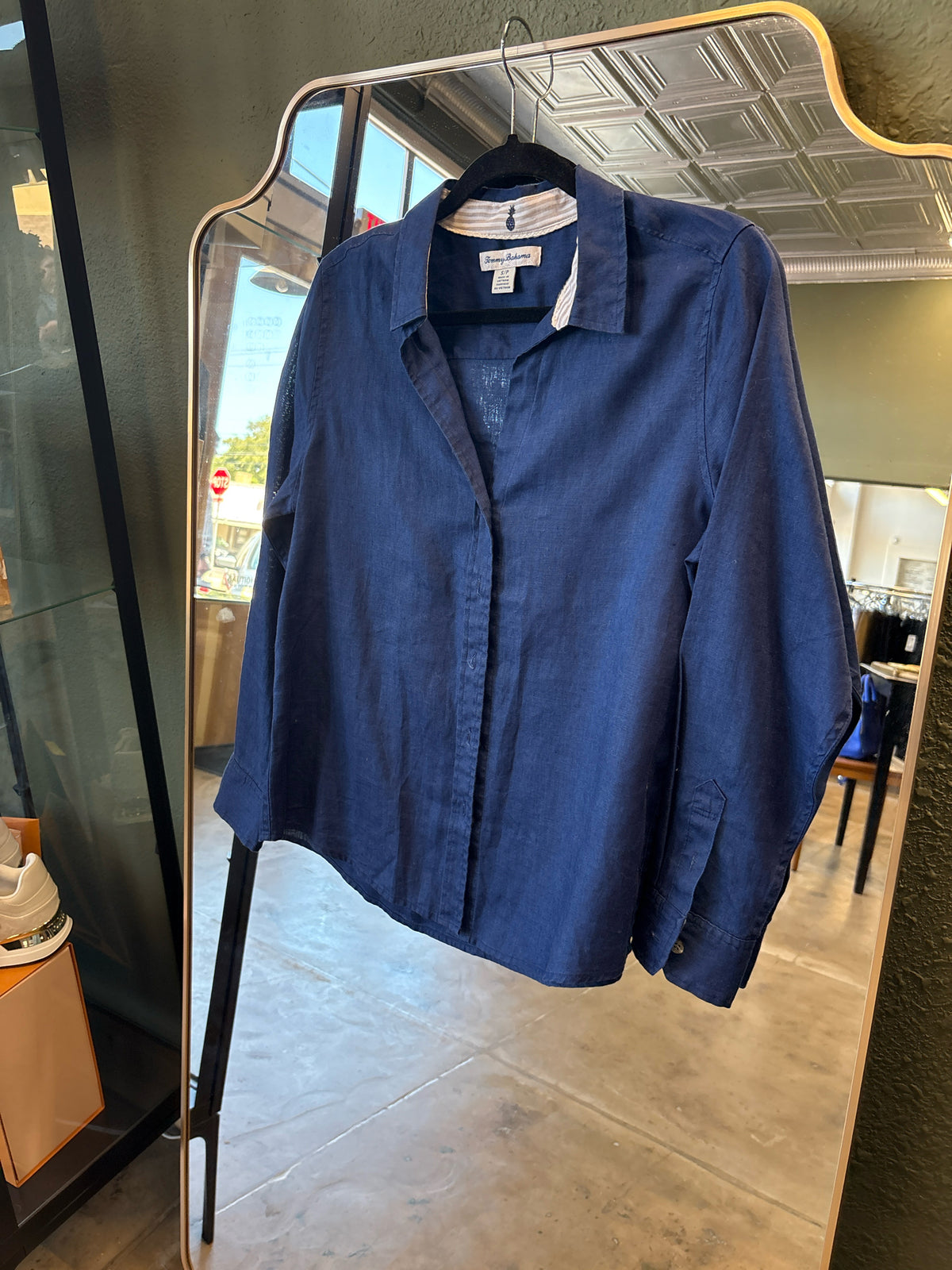 Tommy Bahama Size S/P Blue Top