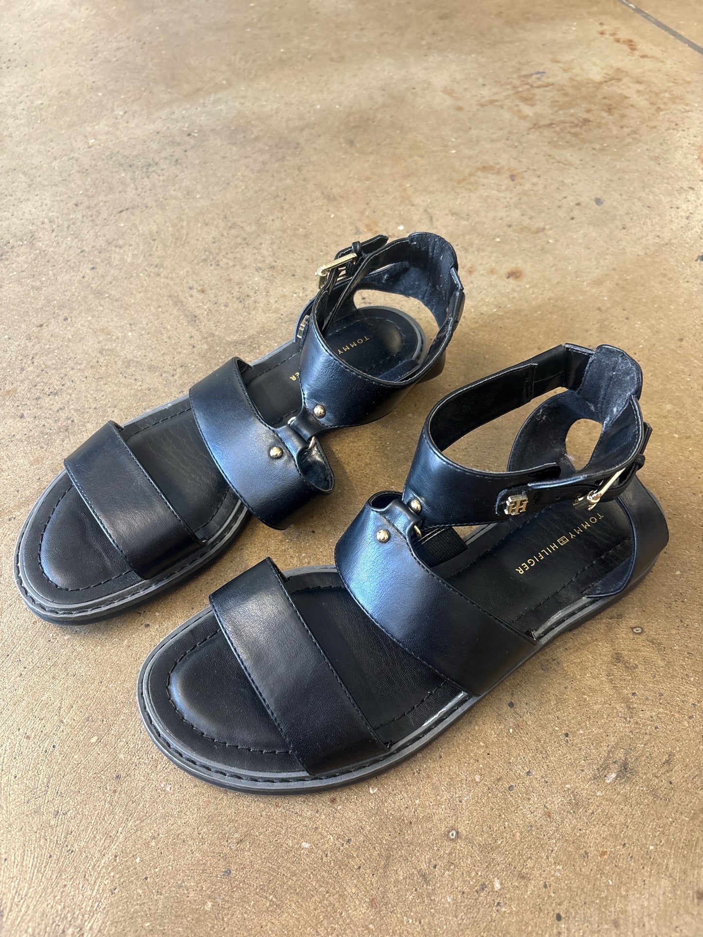 Tommy Hilfiger Black Sandals