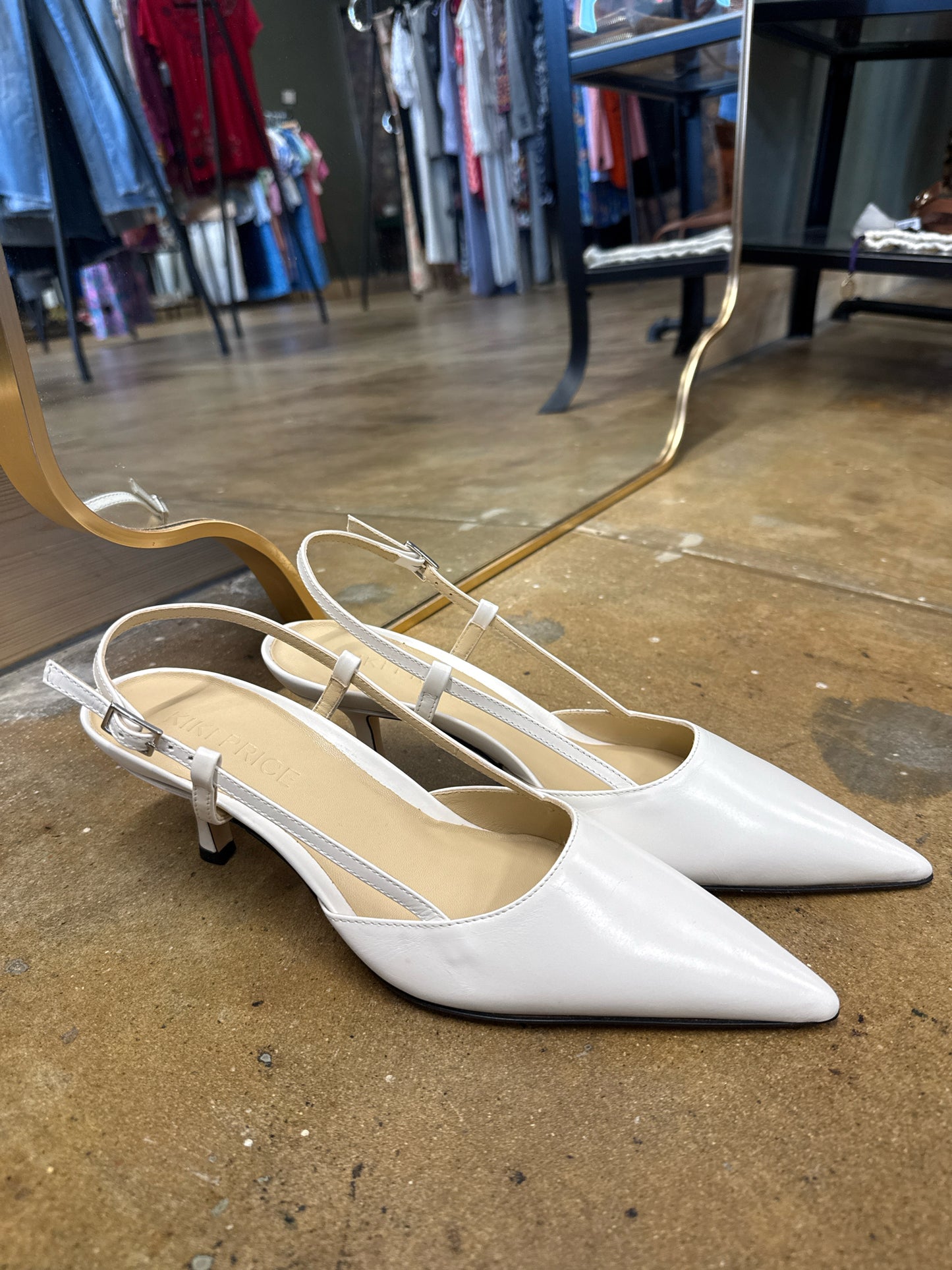 Kiki Price Shoe Size 38.5 White Heels