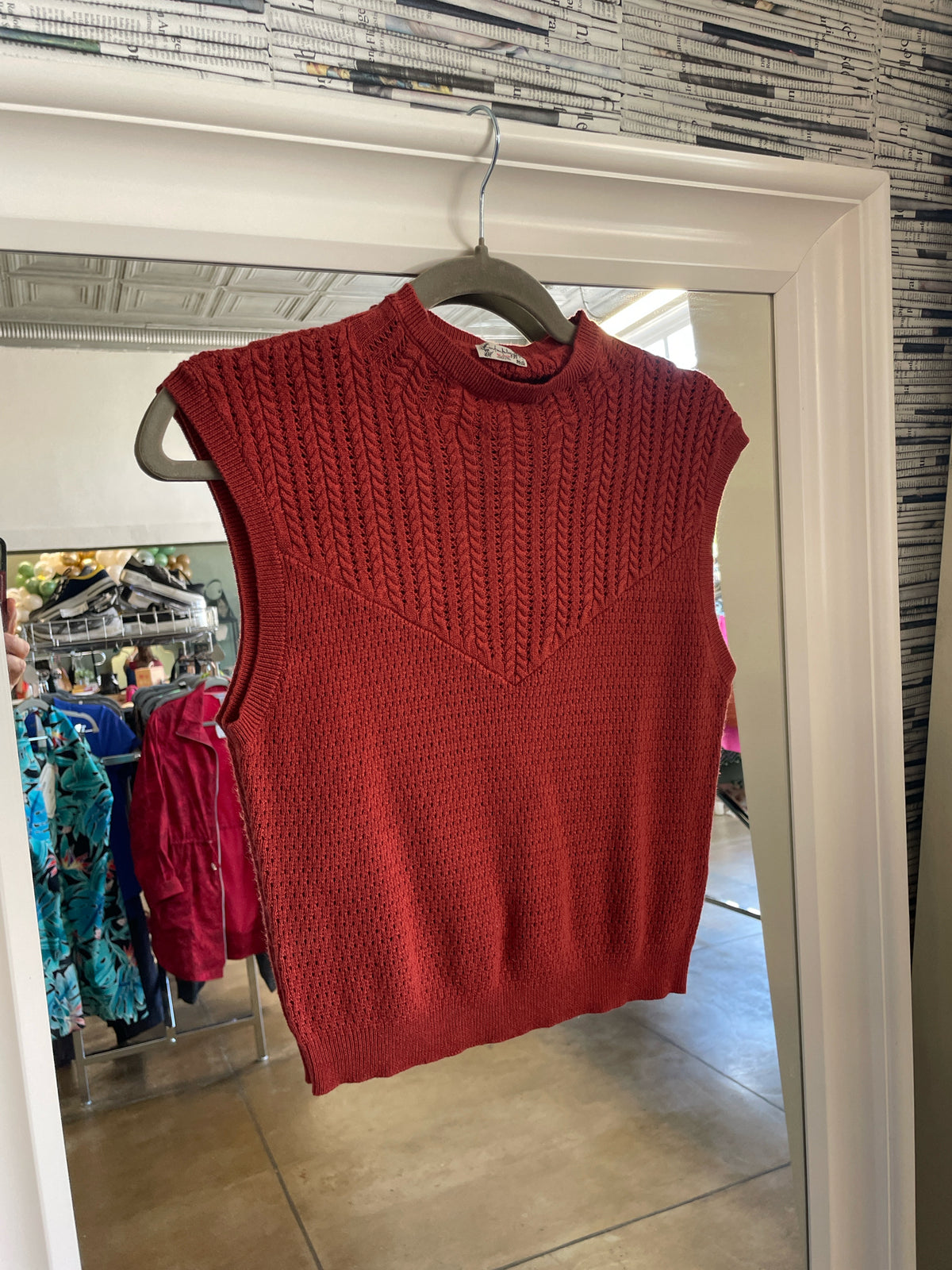 free people Size L Rust Top