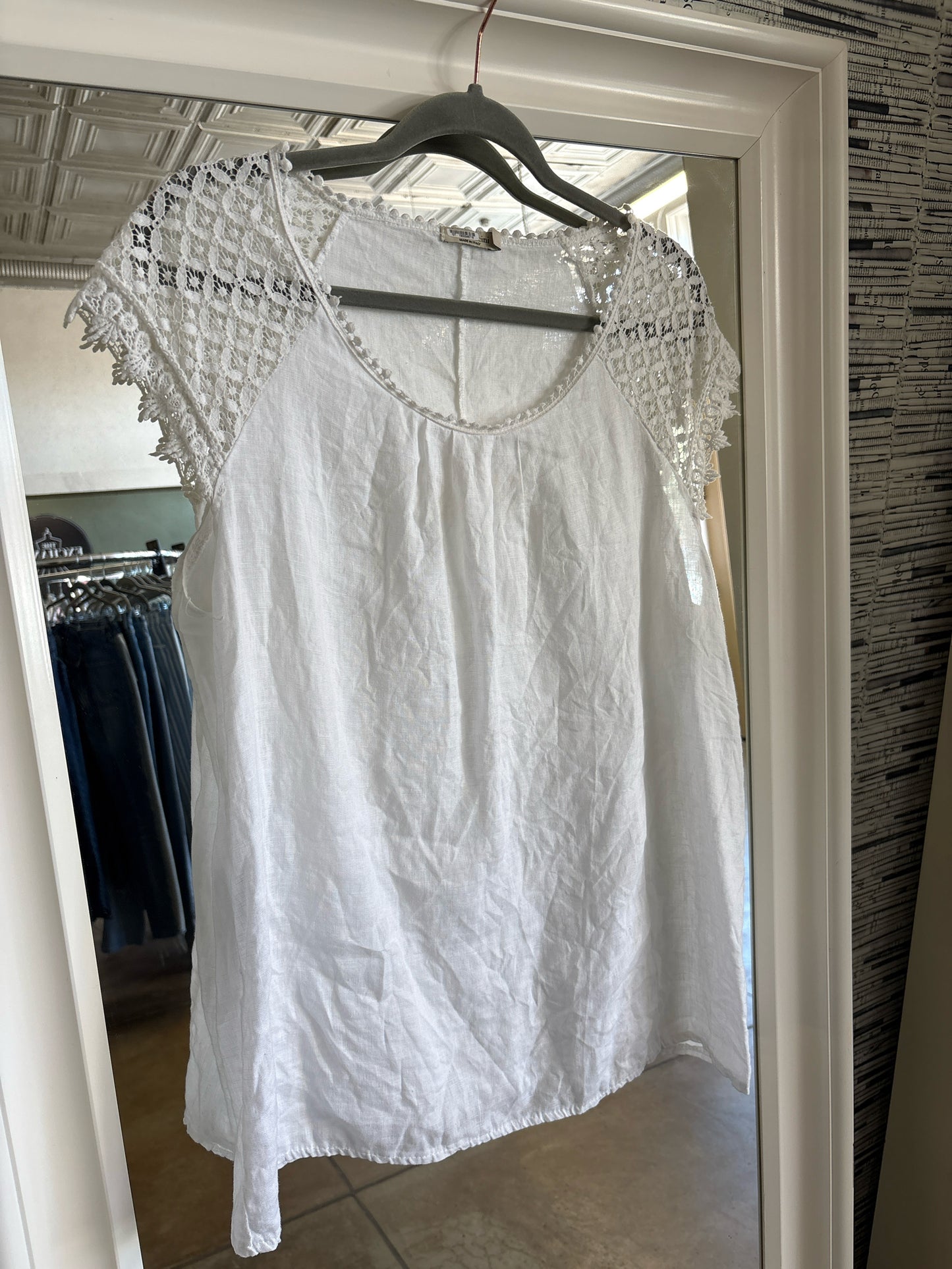 Alessia Pacini Size L White Top