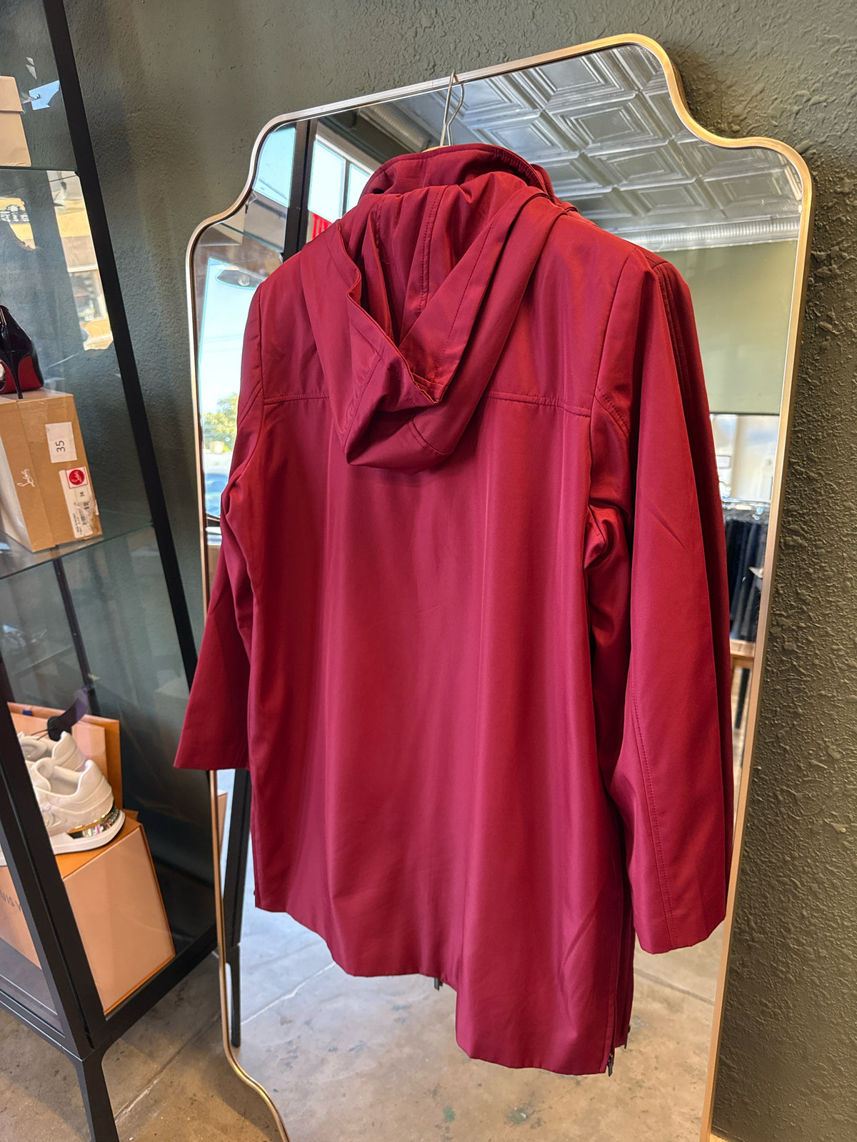 CALVIN KLEIN Size XL Red Coat