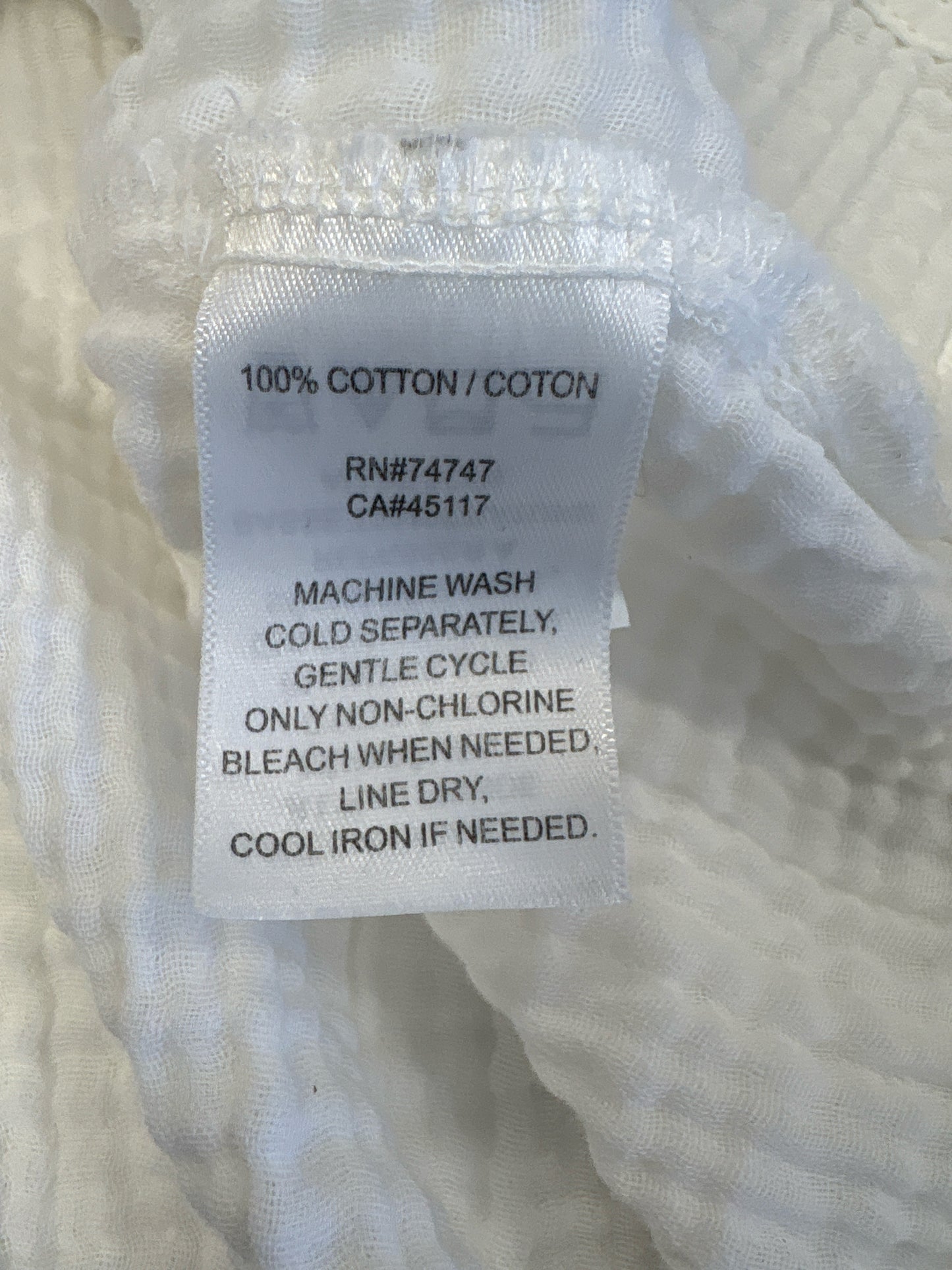 Natural Reflections Size S White Two PC Set