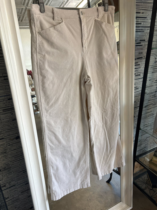 MADEWELL Size 32 Cream Corduroy Pants