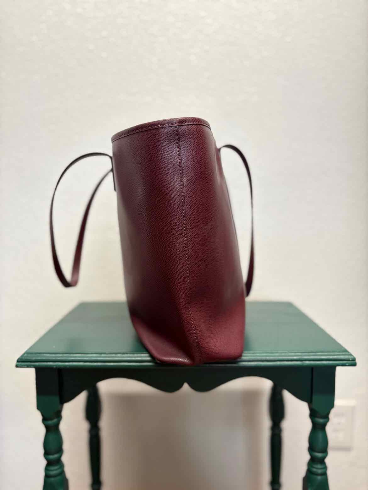 MICHAEL KORS Maroon Solid Purse