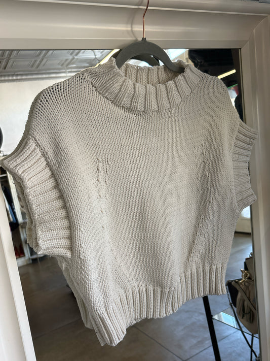 Maeve Size S Cream shortsleeve Top