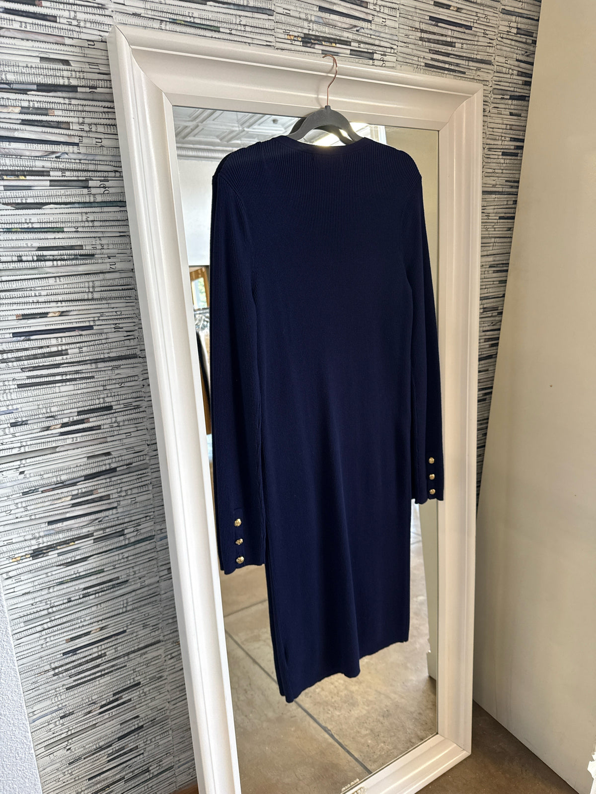 Lauren Ralph Lauren Size L Navy Dress