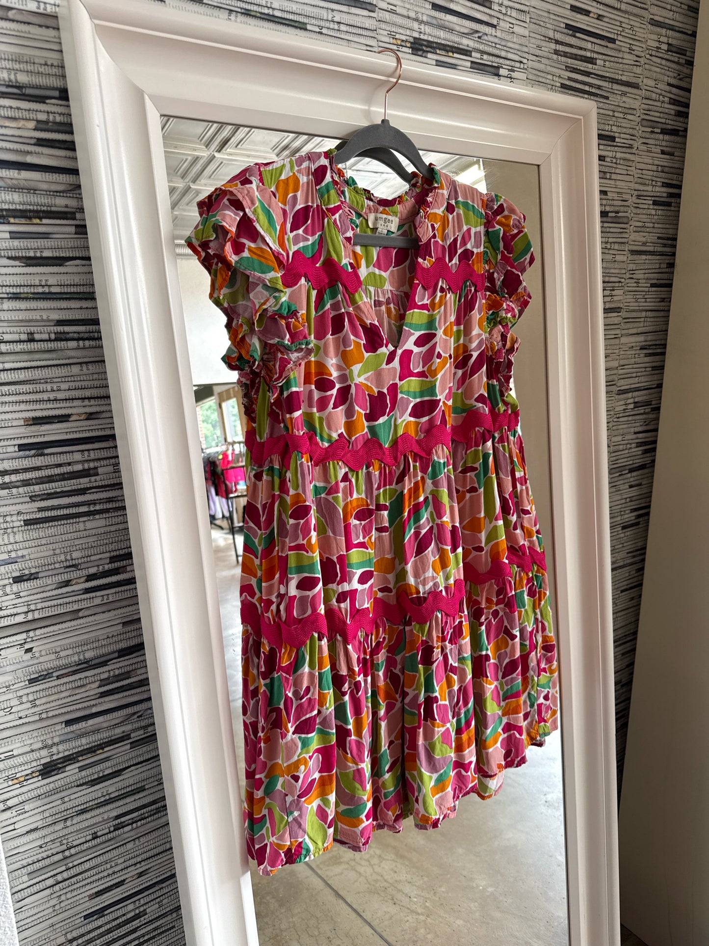 Umgee Size L Pink/multi Dress