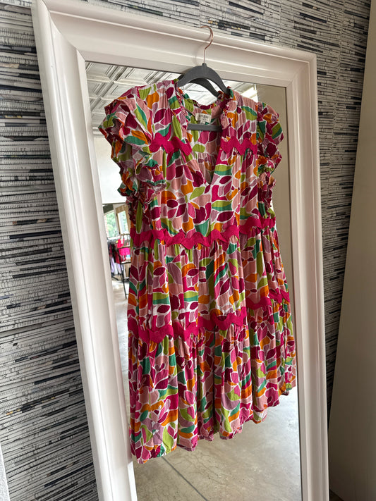 Umgee Size L Pink/multi Dress