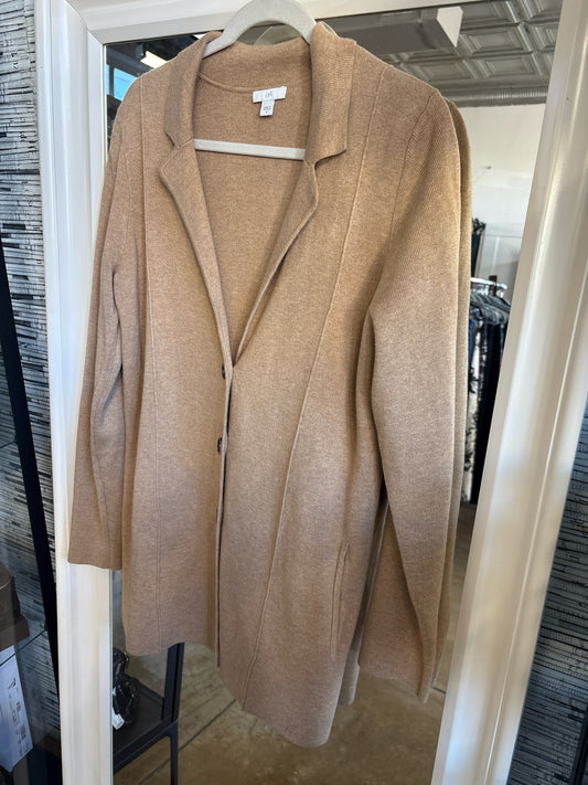 J Jill Size S Tan Cardigan