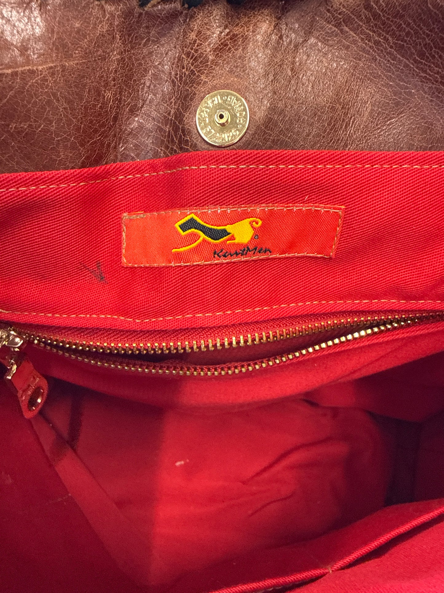 Brown embossed Bag