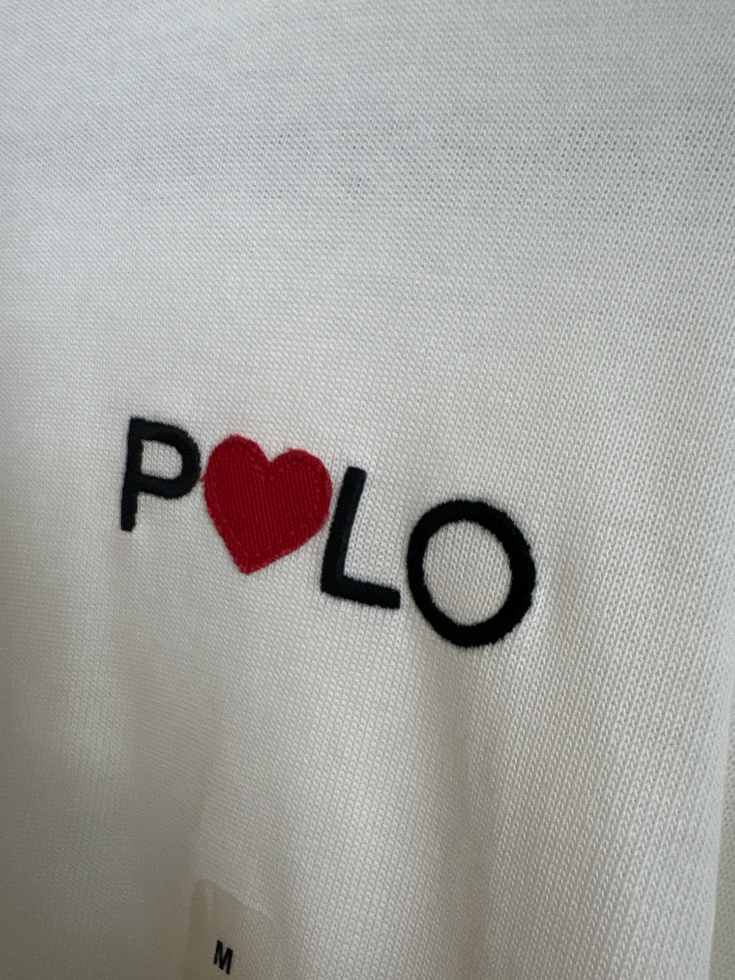 polo Size M White Tee