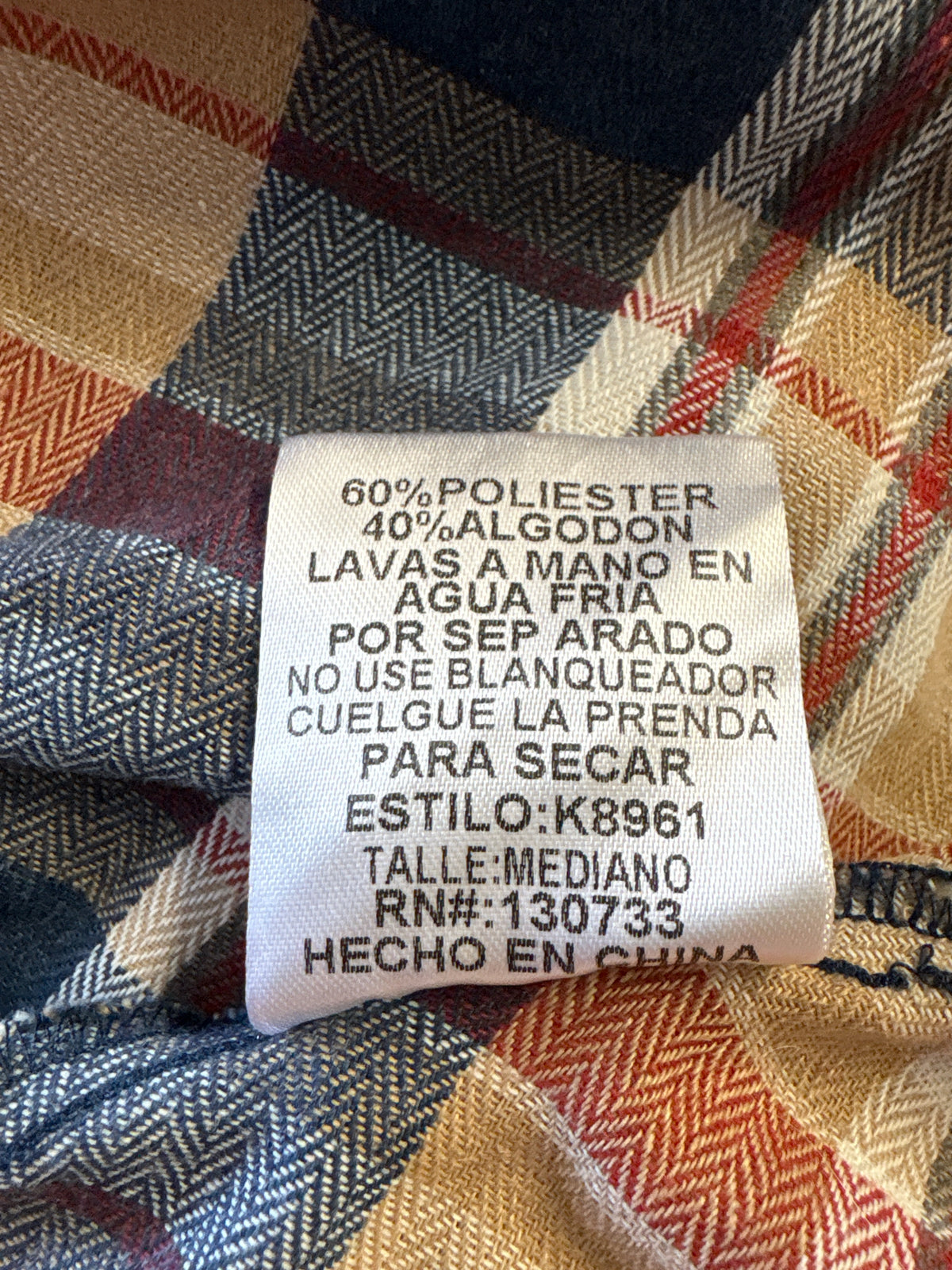 Umgee Size M blue + brown Plaid Dress
