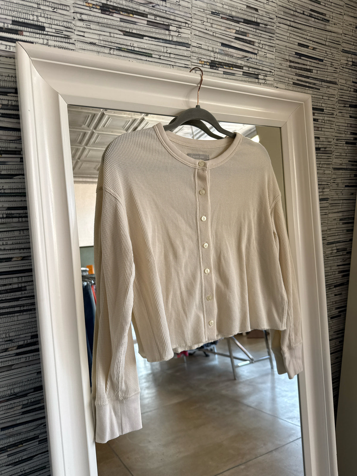 Everlane Size S Cream Cardigan