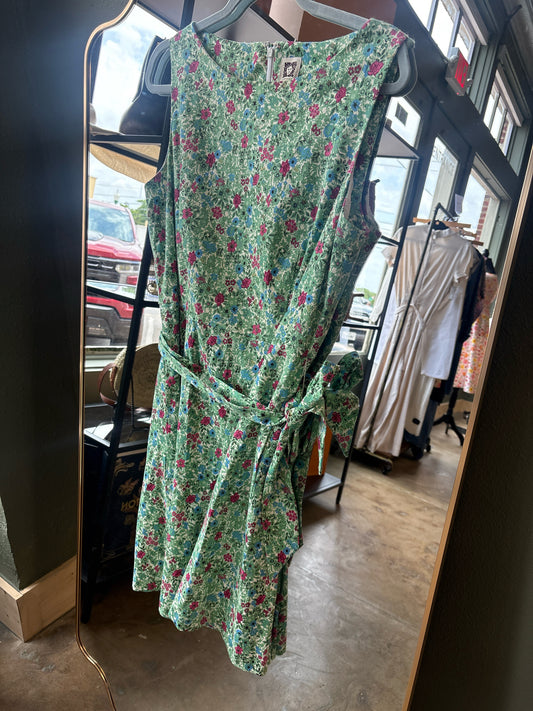 Anne Klein Size 10 green and multi Dress