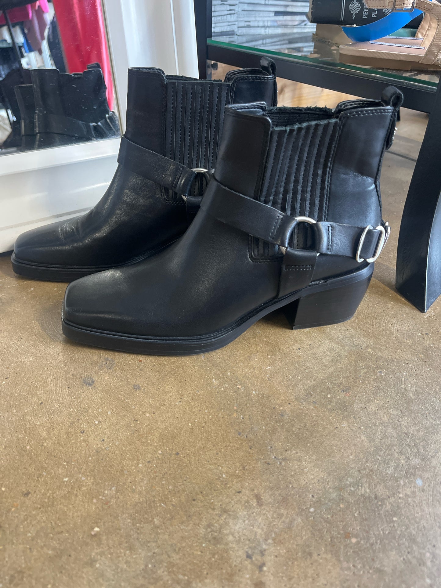 Sam Edelman Shoe Size 7 Black Buckles Boots