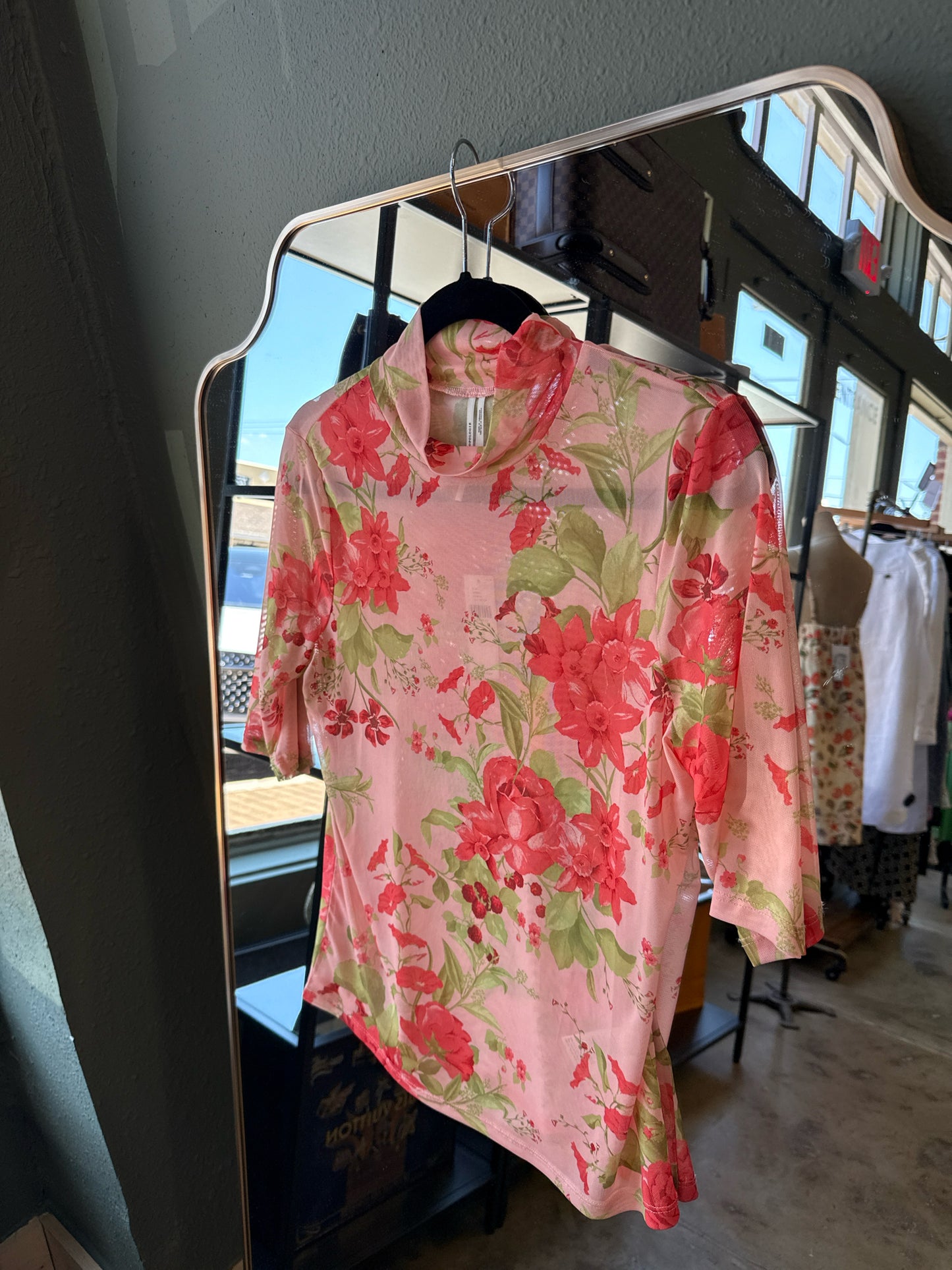 Anthropologie Size M Pink/Green Top
