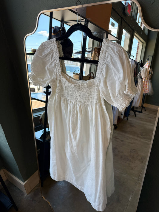 Faherty Size S Ivory Dress