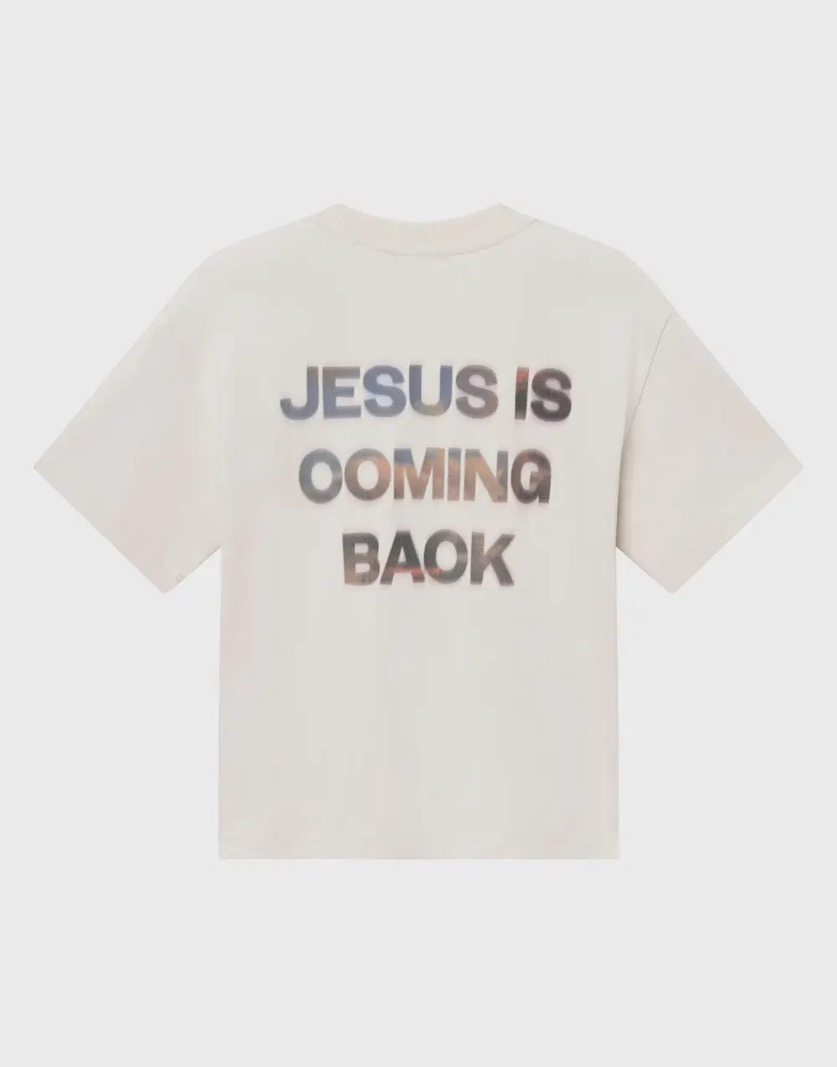 Elevated Faith Size L Cream Tee