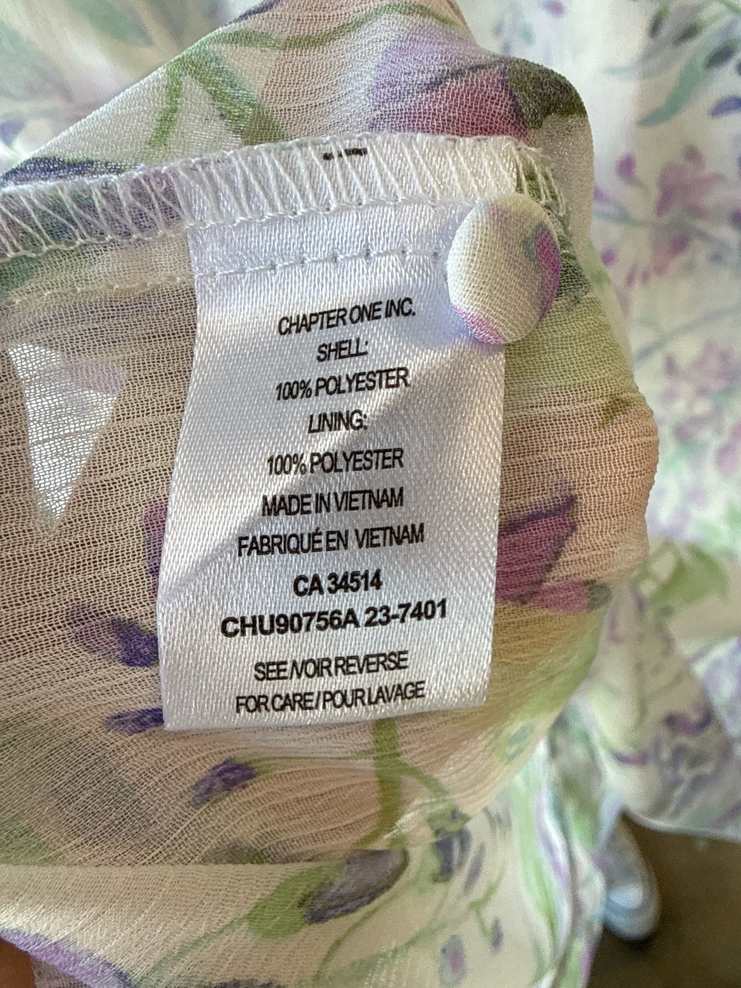 Haver + Blair Size M Purple/Green Top