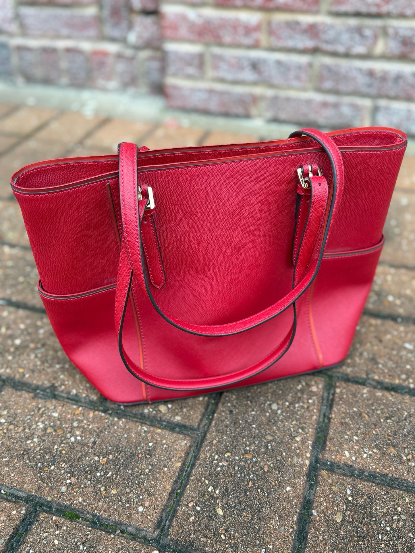 MICHAEL KORS Red Tote Purse