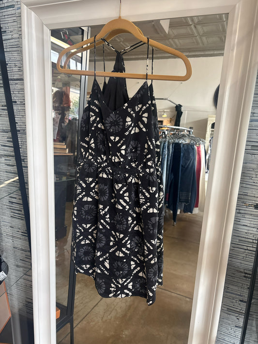 MADEWELL Size 2 Black/Multi Geometric Dress