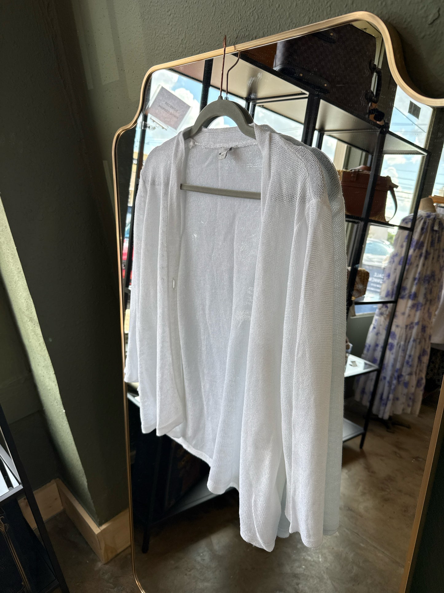 J Jill Size L White Sweater