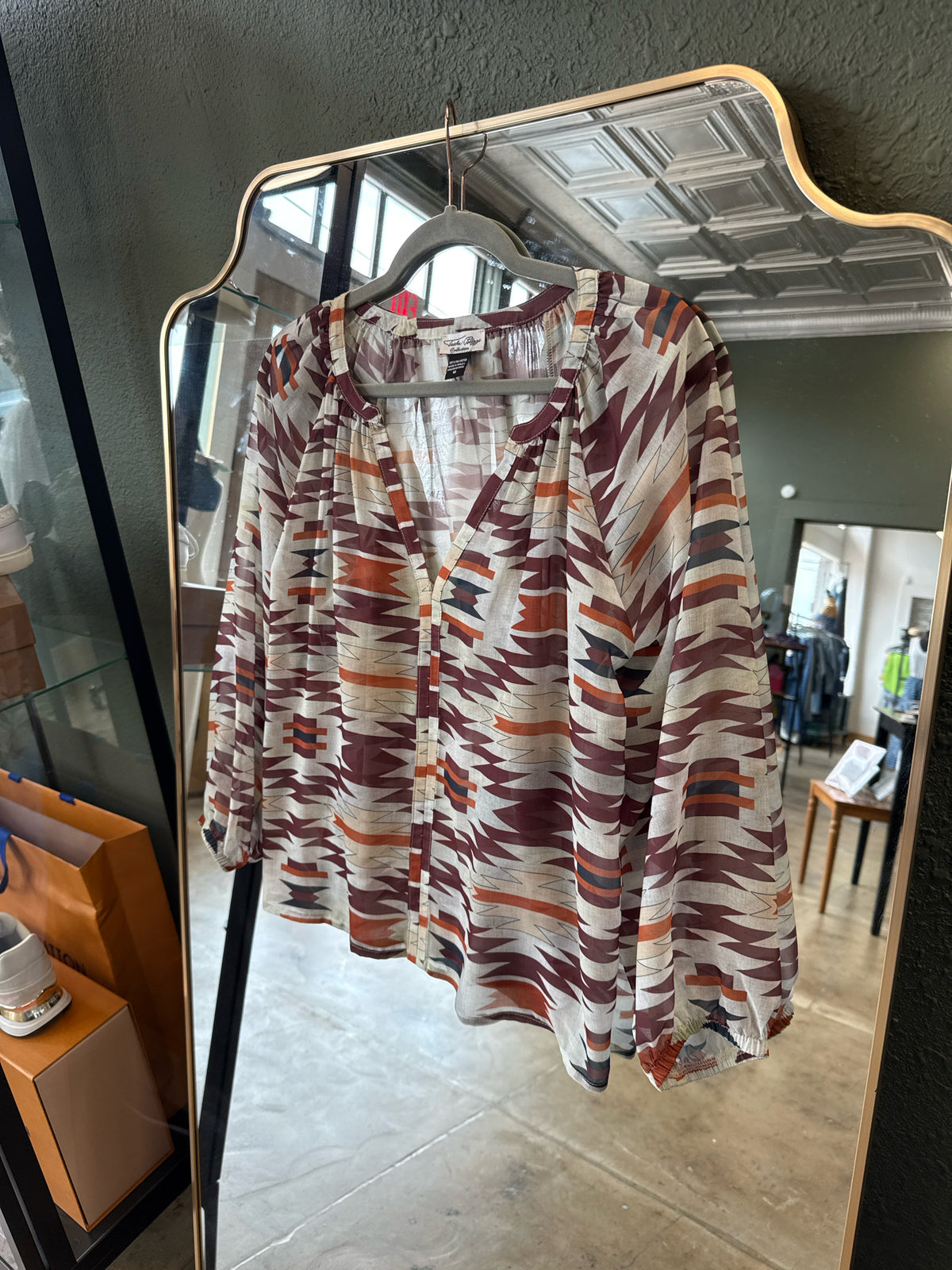 Tasha Polizzi Size M Brown Top