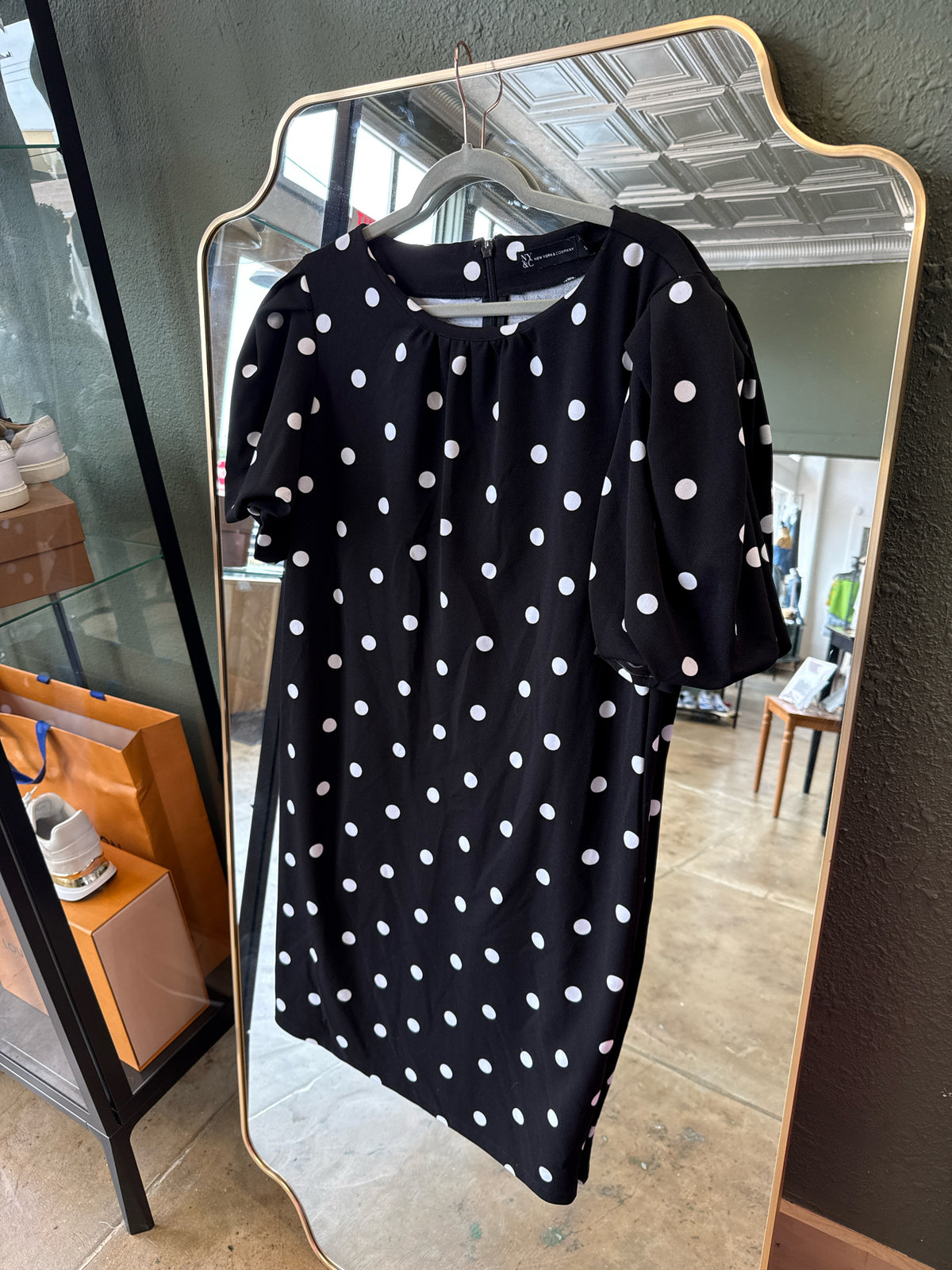 New York and Co Size XL Black/White Dress