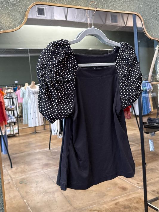 ANN TAYLOR Size XSP Black Top