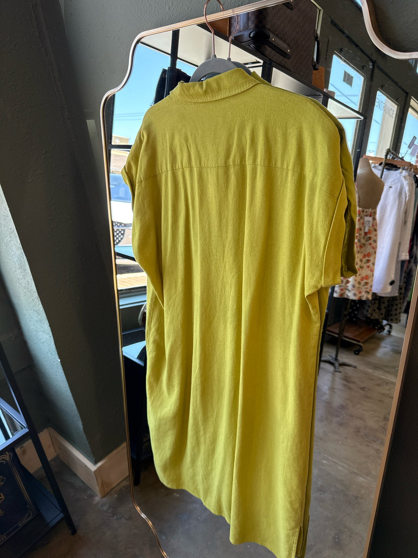 CALVIN KLEIN Size 10 Green Dress