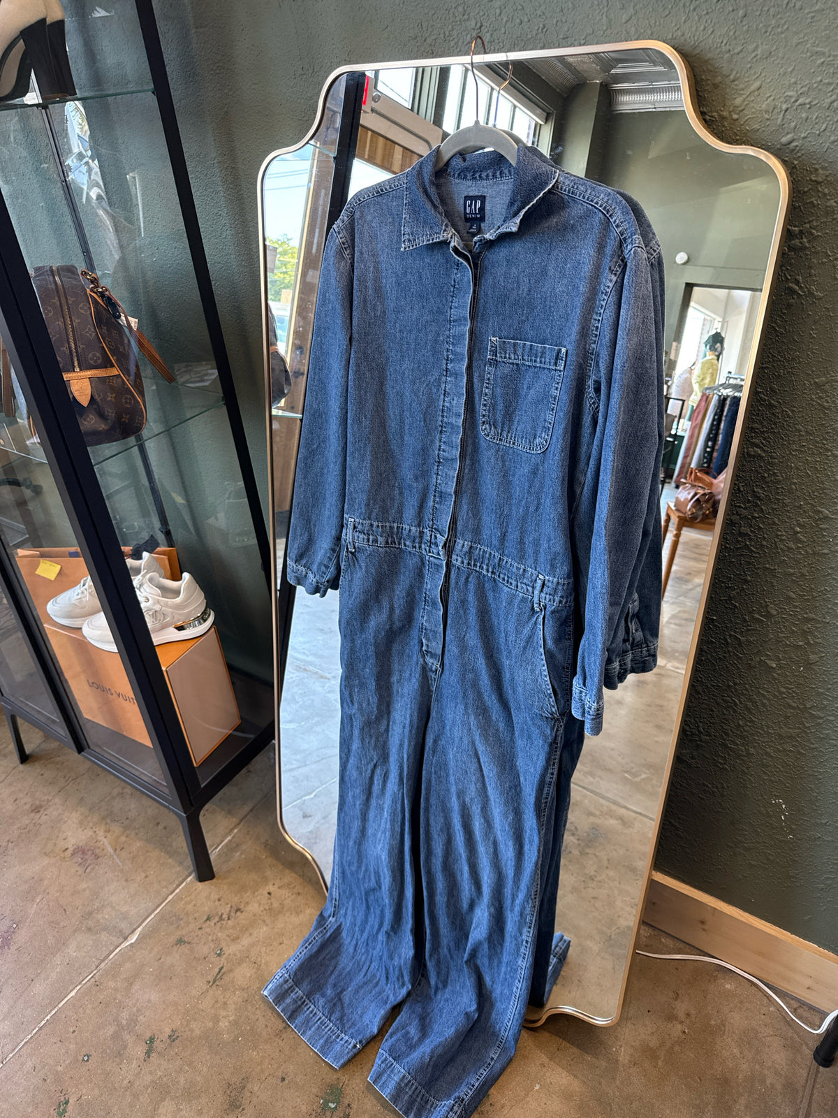 GAP Size 10 Tall Denim Romper