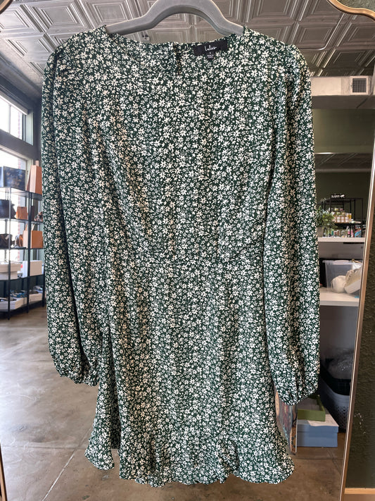 Lulus Size S Green Print Dress