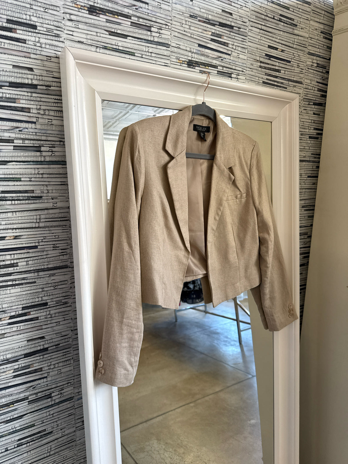 Rachel Zoe Size M Tan Blazer