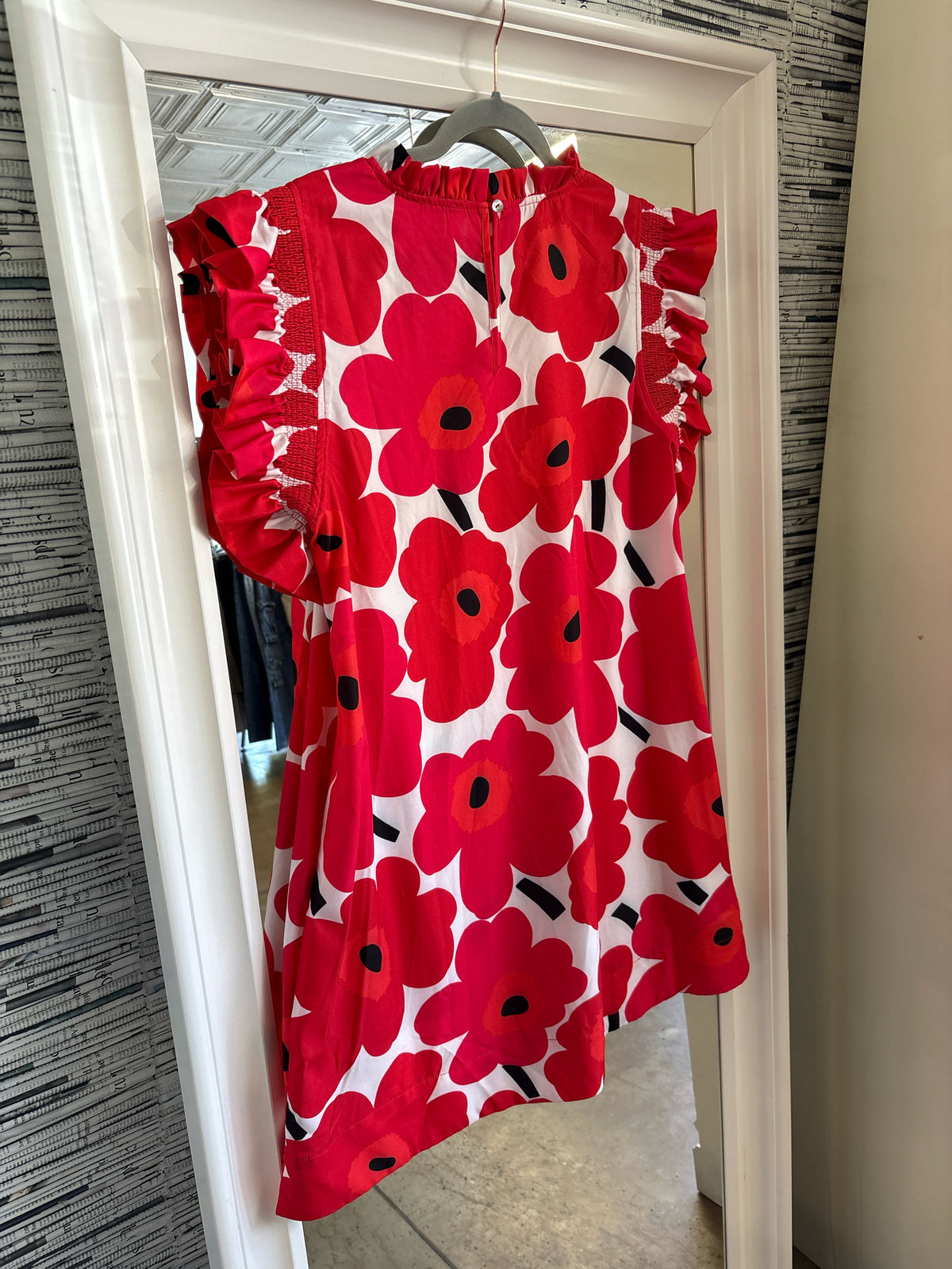 Jodifl Size L Red Print Dress