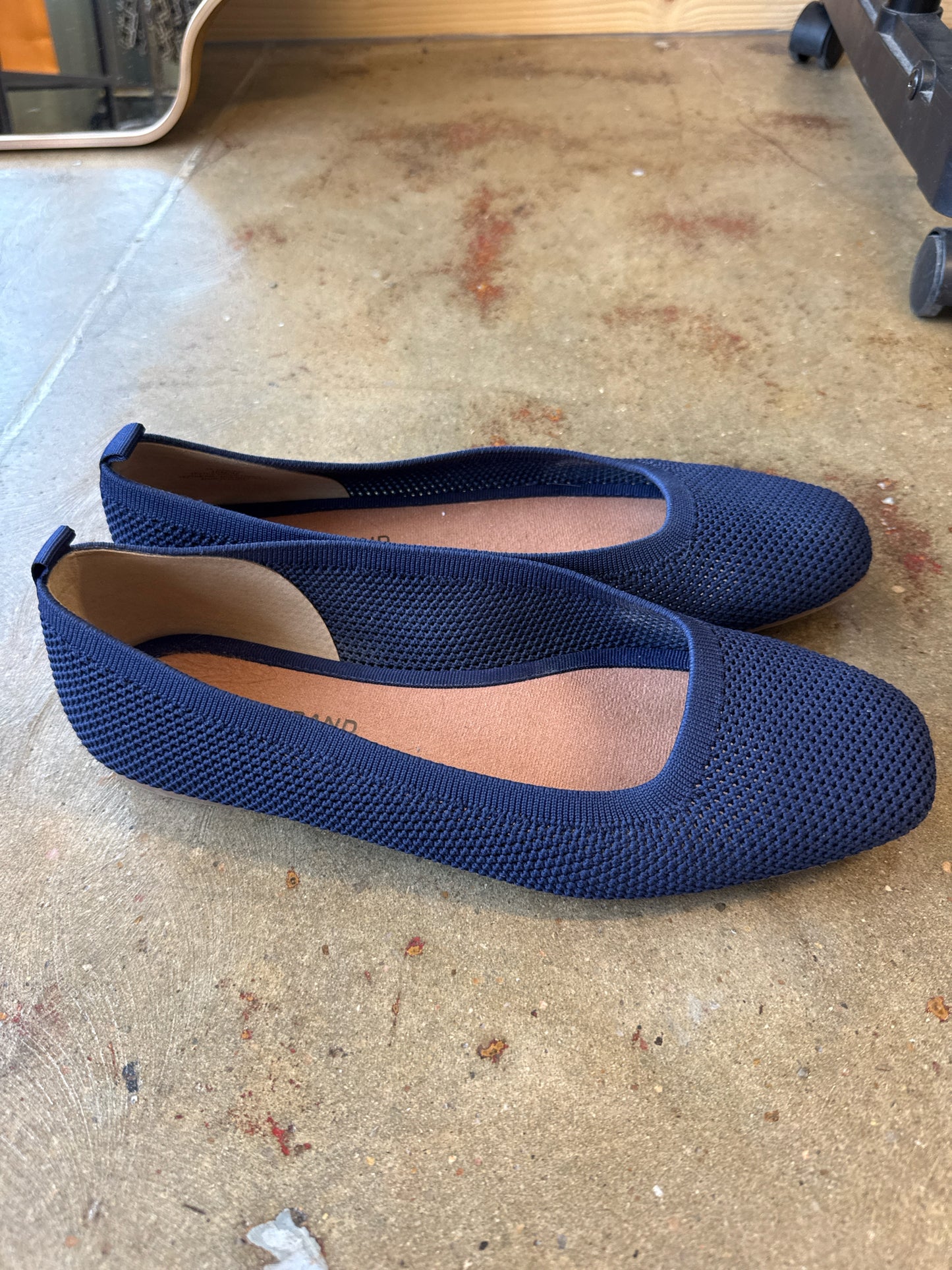 Lucky Brand Shoe Size 10 Navy Knit Flats