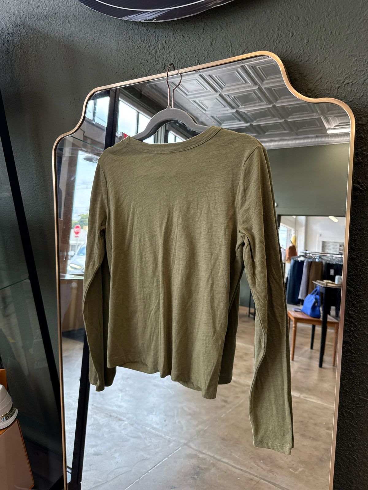 LOFT Size S Green Tee