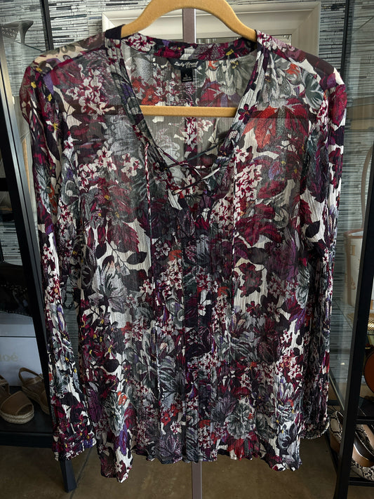 Lucky Size L multi Floral Top