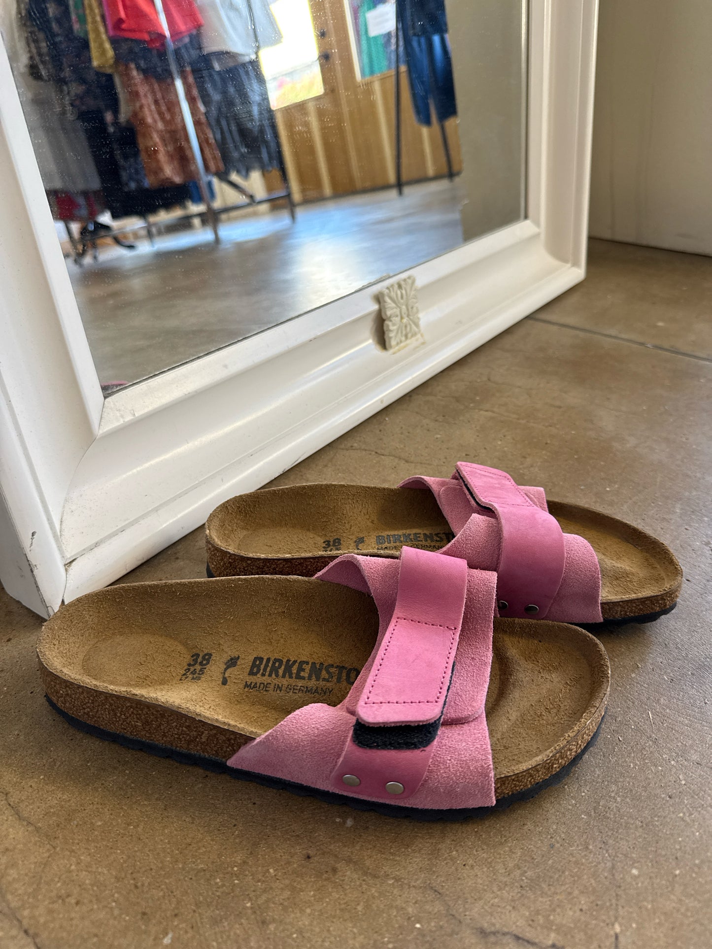 Birkenstock Shoe Size 38 Pink Sandals