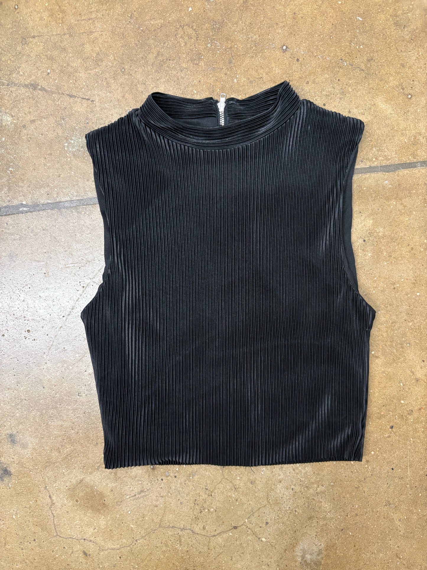 TCEC Size S Black Ribbed Two Piece Set