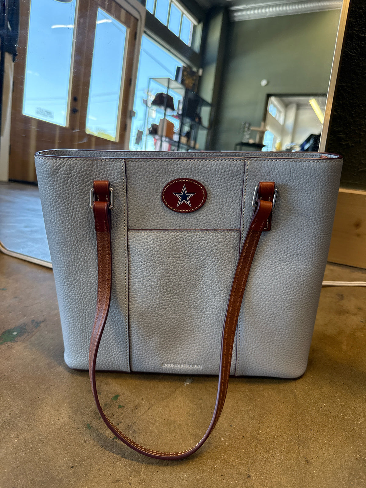 DOONEY & BOURKE Gray/Blue Bag Purse/Wallet Set