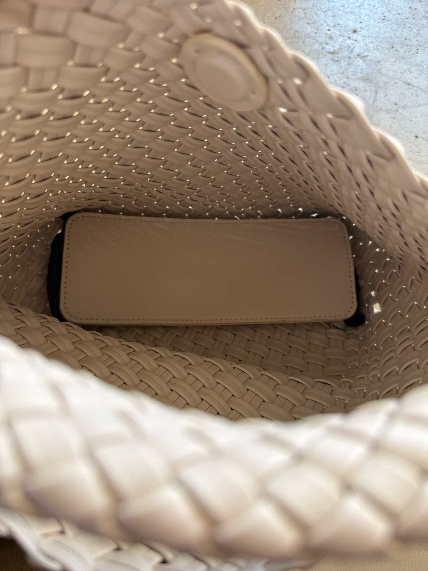 Cream Woven Bag Set
