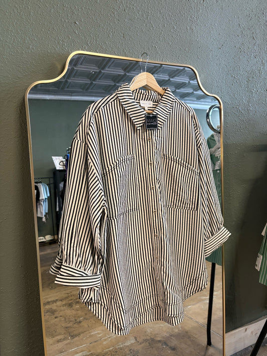 entro Size XL black and white Top