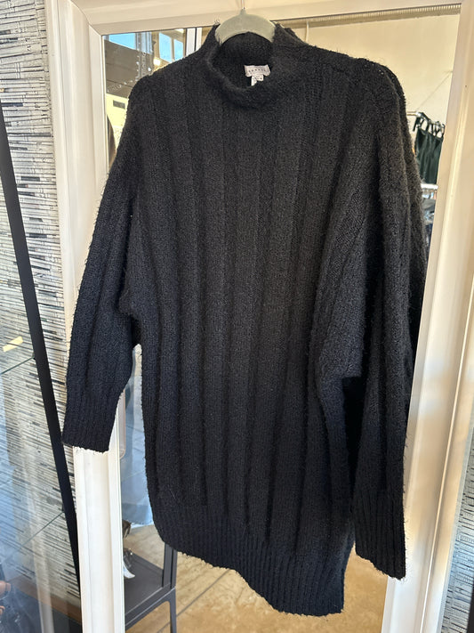 topshop Size 4/6 Black Mock neck Dress