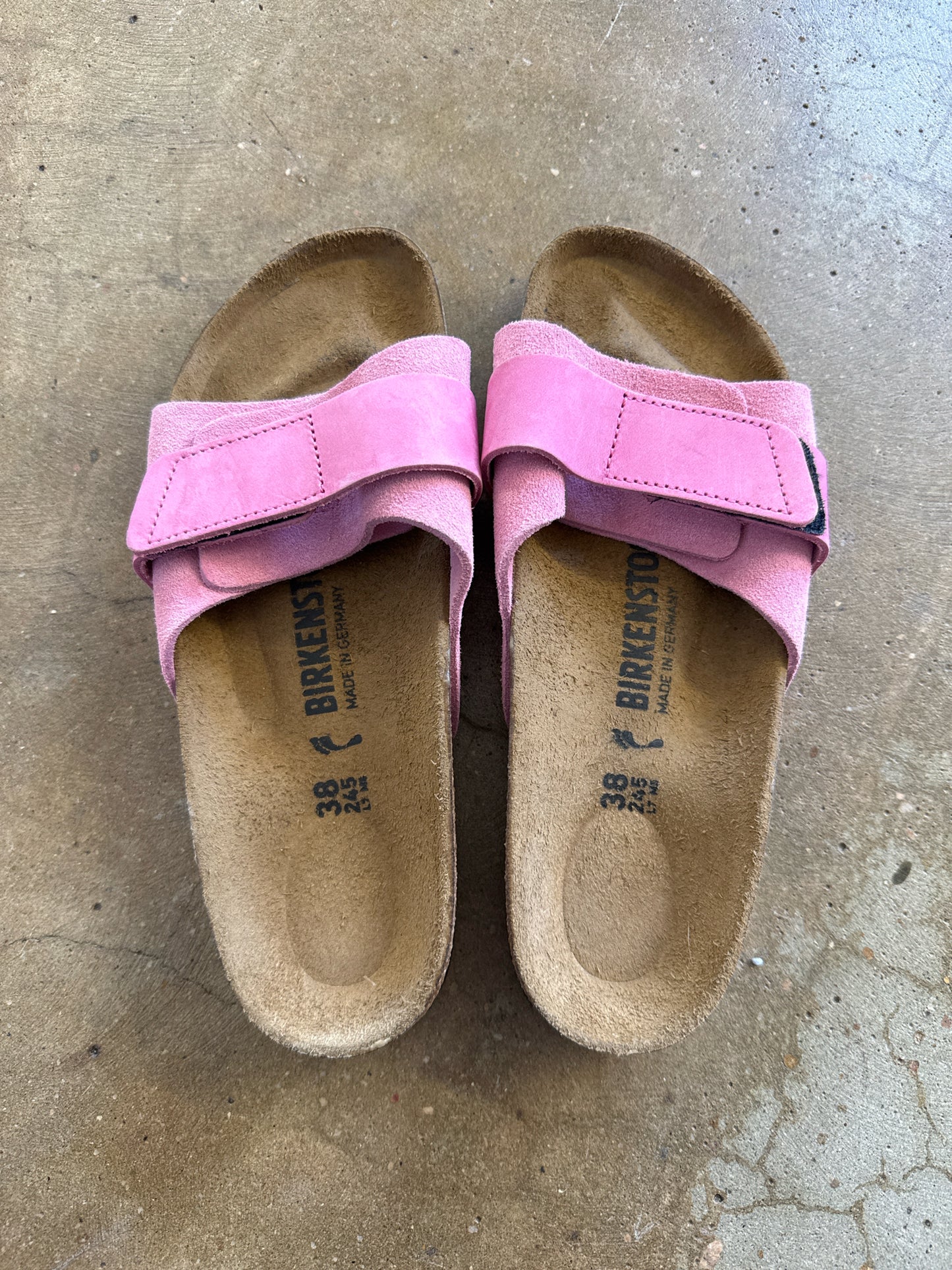 Birkenstock Shoe Size 38 Pink Sandals