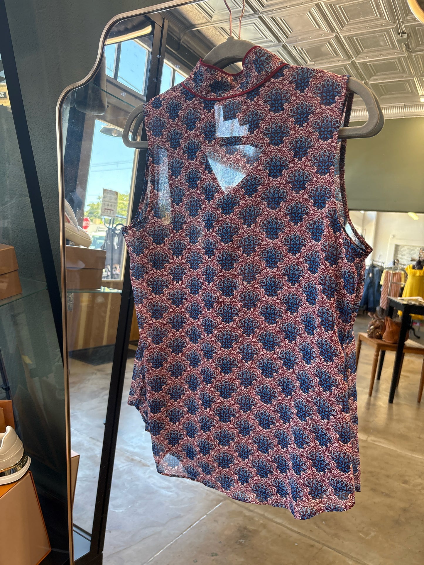 Cabi Size S blue + multi Top