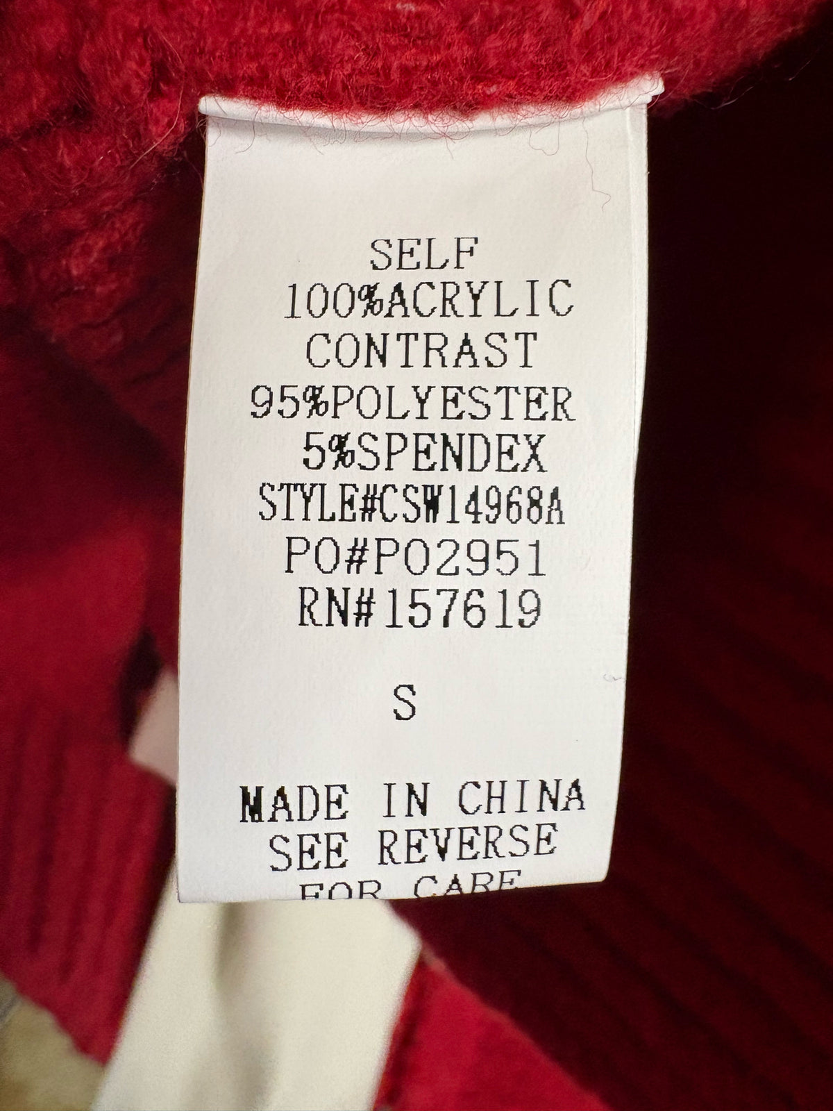 Size S Red Top