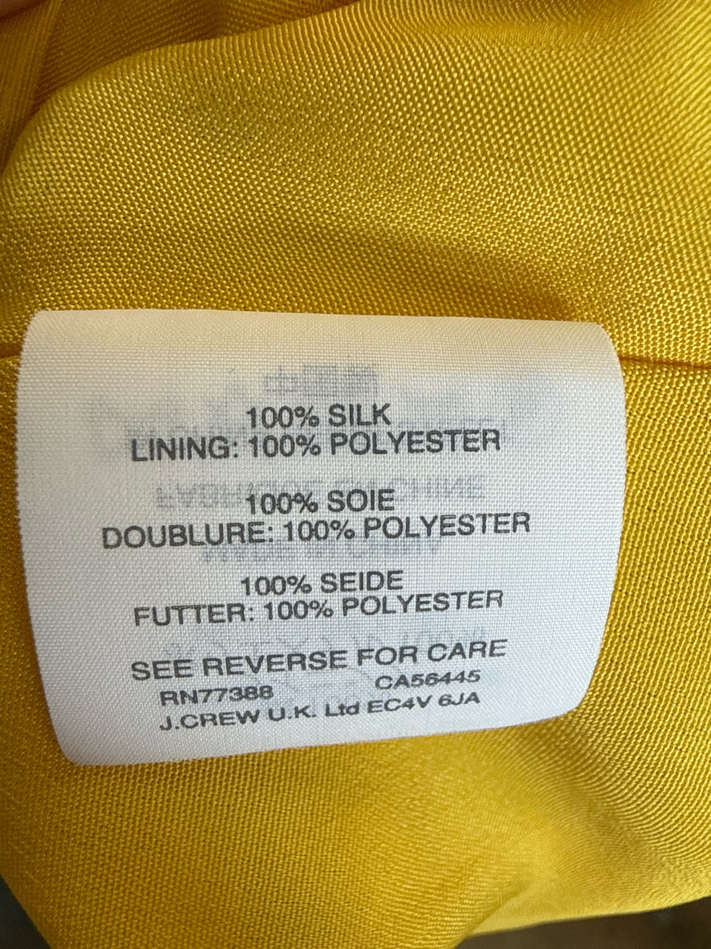 Jcrew Size 10 Yellow Dress