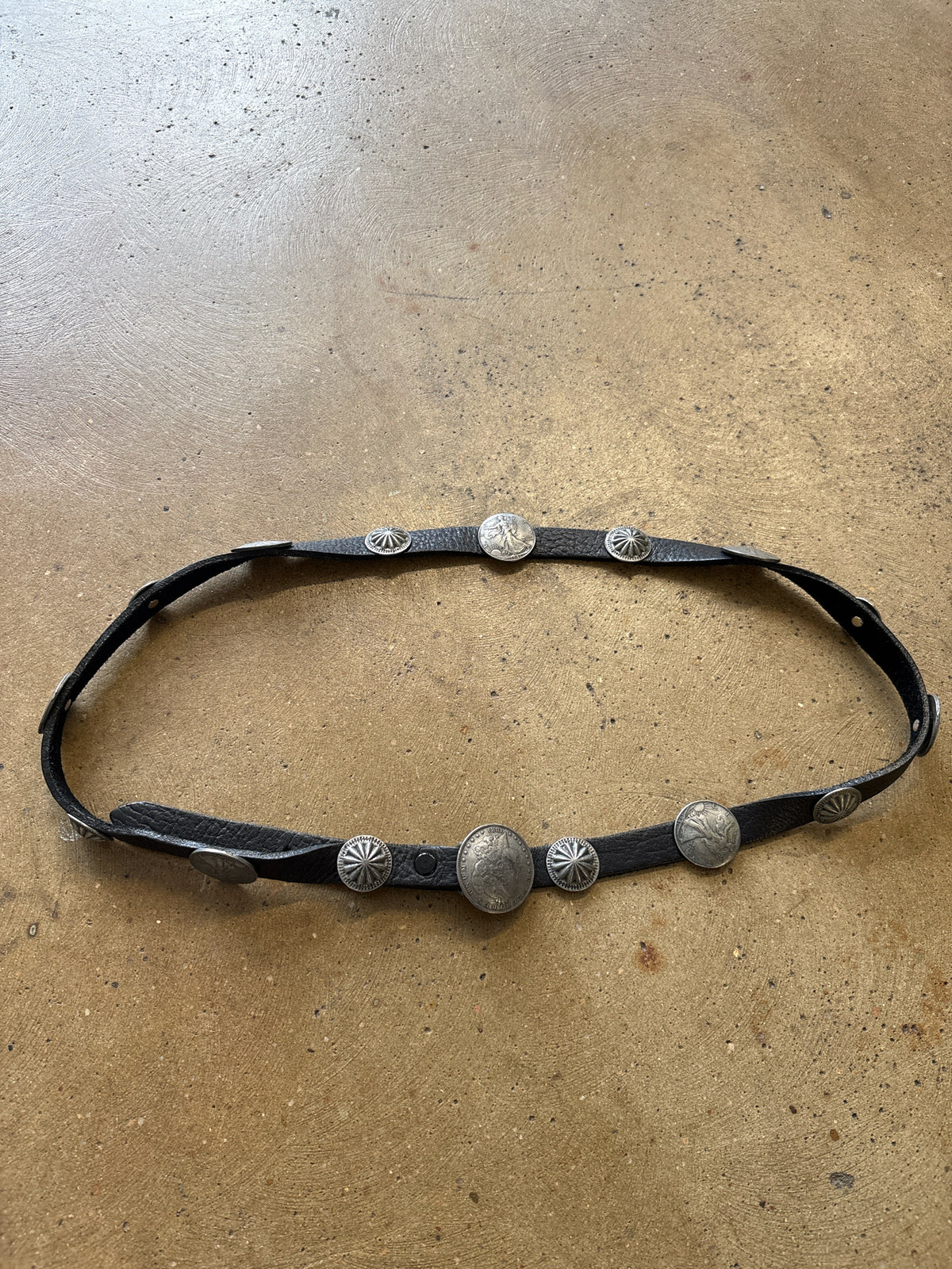 Double Ranch black and silver Belt